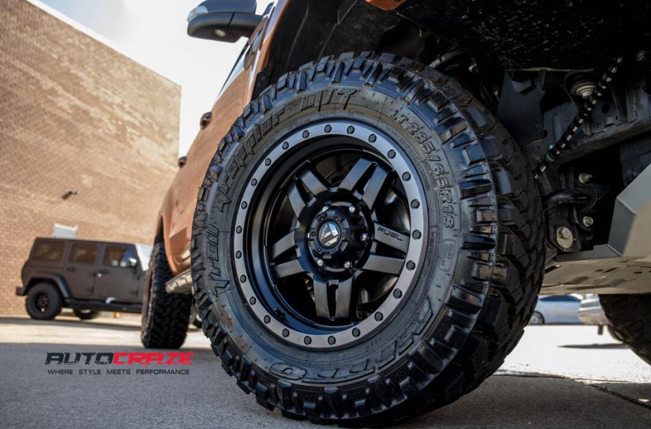 FORD RANGER ANZA MATTE BLACK WITH ANTHRACITE RING